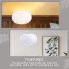 SEWACC Pack of 2 White Oval Paper Lanterns Hanging Paper