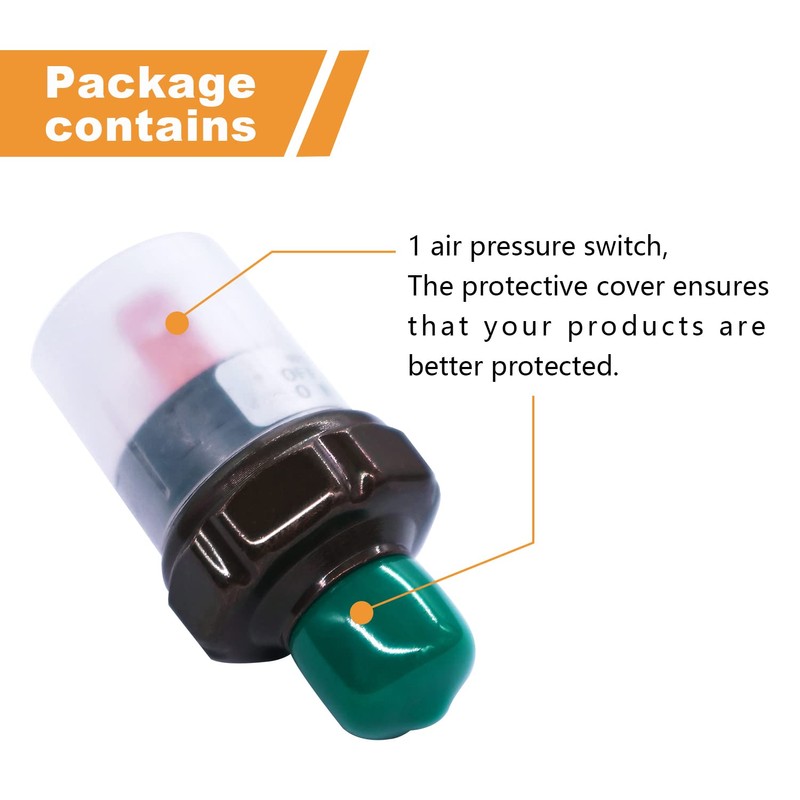 mankk Black 120-150 PSI Air Pressure Switch, 1/4"NPT Thread, 24V