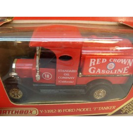 MATCHBOX LESNEY MODELS YESTERYEAR Y-3 1912 FORD MODEL T RED CROWN GASOLINE TANK