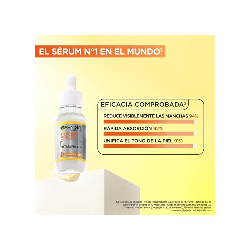 Sérum facial Garnier skin active express aclara anti-manchas 30 ml