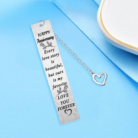 malyunin Wedding Anniversary Gifts for Husband Wife Couple Anniversary Gifts Bookmarks for 1st 40th 50th Wedding Anniversary Gifts (Every Year)