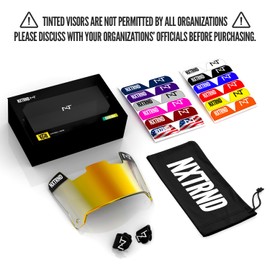 Nxtrnd VZR1 Football Visor, Flat Lens Technology, Fits Adult & Youth Football Helmets