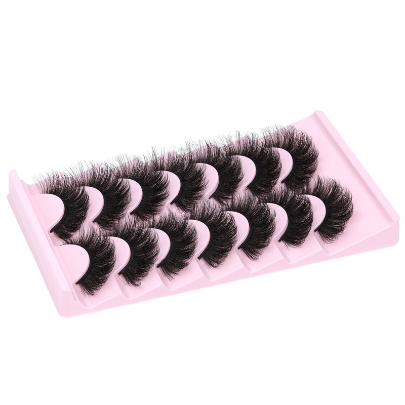 Fake Eyelashes Fluffy Volume Thick Lashes Faux Mink 20MM Long