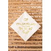 Crisky 50th Anniversaray Napkins, Gold Foil Text, 50th Anniversary Party