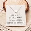 Philip Jones Sterling Silver Sister Heart Necklace with Quote Card