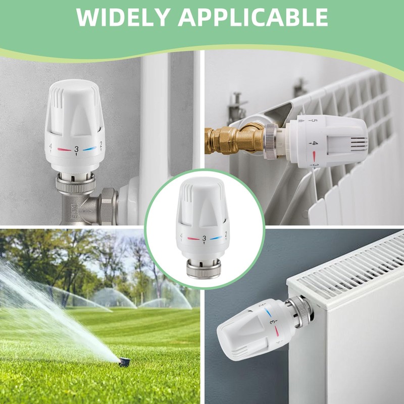 2 PCS Thermostatic Radiator Valve Head, M30 x 1.5 TRV