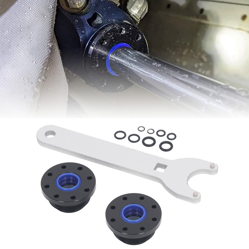 Front Mount Hydraulic Steering Cylinder Seal Kit with Pin Wrench