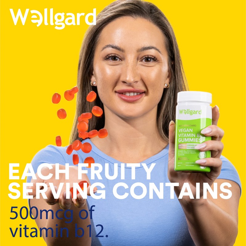 Vegan Vitamin B12 Gummies Wellgard – High Strength B12 Supplement