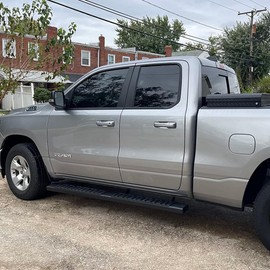 COMNOVA 6 Inches Quad Cab Running Boards for 2019-2025 Dodge Ram 1500 Quad Cab New Body Style, Running Boards & Steps for Dodge Ram Black Powder Coated Side Steps Step Bars.