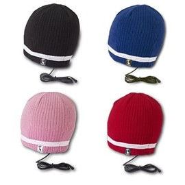 TOOKS Velocity Headphone Hat with Built-in Removable Headphones - Color: RED