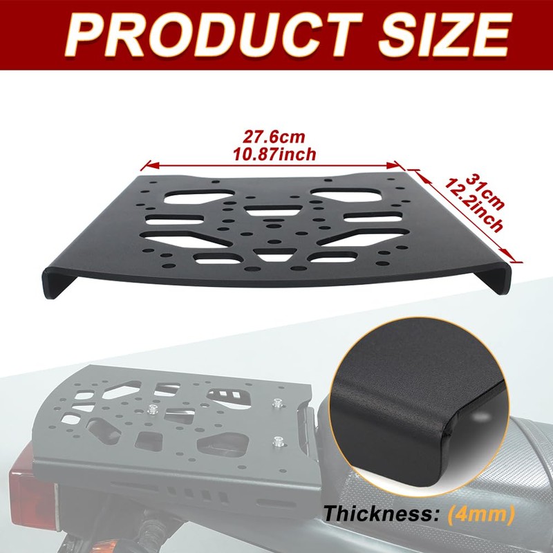 Xitomer Luggage Rear Rack Fit for TW200 1987-2025 TW200 Motorcycle