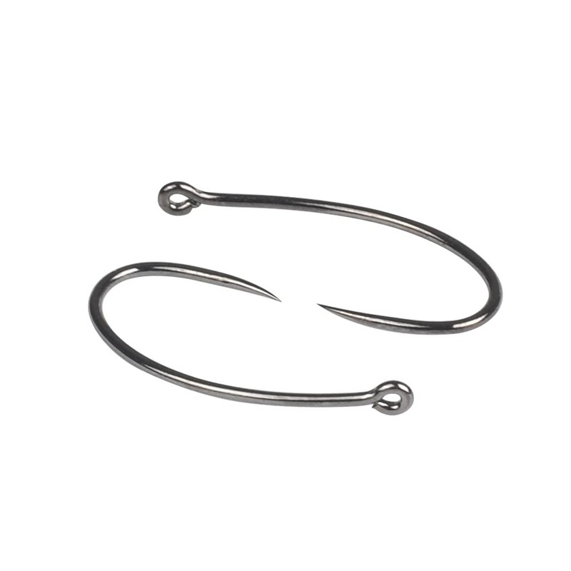 MUUNN 100Pcs Fly Tying Hooks,Curved Nymph Caddis Fly Hook for