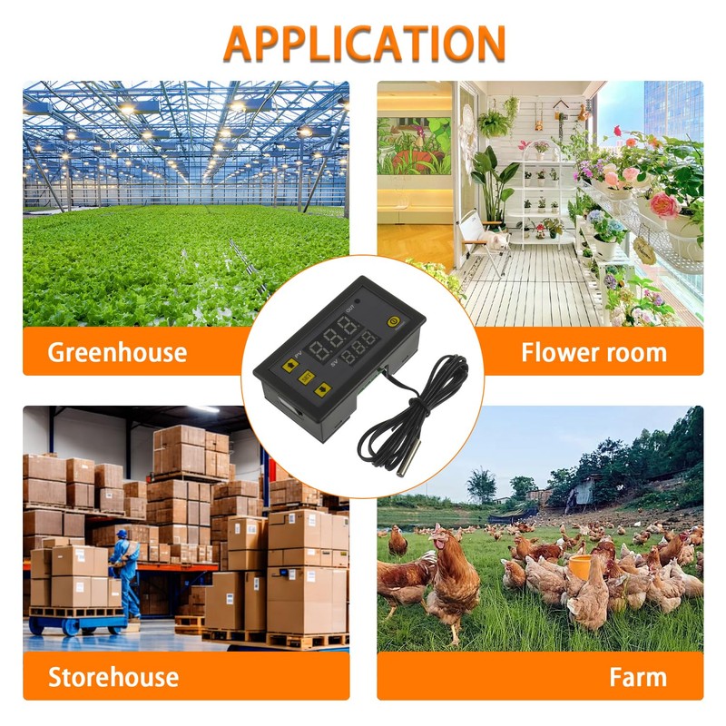 HUAREW W3230 AC 110V-220V 20A Digital Temperature Regulator, Digital Display