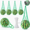 Rerialsaera 10Pack Melon Hammock Watermelon Nets with 20 Cable Zip