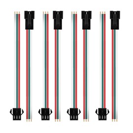 BTF-LIGHTING 20 Pairs JST SM 3 Pin Connectors for WS2812B WS2811 WS2812 WS2814 SK6812 FOCB CCT LED Strip Female Male 15cm 22awg Wire