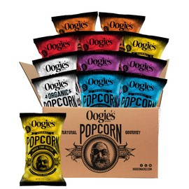 Oogie's Gourmet Popcorn | 12 Pack | Variety Flavor Pack | Gluten Free Popcorn Snacks | 4.25 Ounce Big Bag