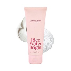 Rice Water Foaming Facial Cleanser 150ml Hydrating Face Wash Makeup Remover Gentle Korean Skincare Daily Deep Cleansing for Soft Smooth Skin