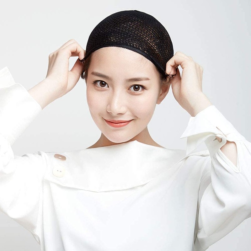 ordercos 10 Pieces Wig, Net, Hair Net, Bulk Purchase, Black,