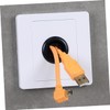 COHEALI 5Pcs Wall Plate with Outlet Hole Cable Pass Through