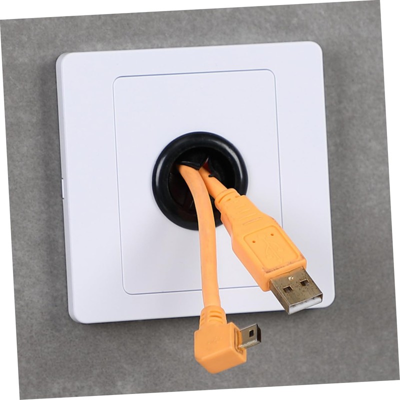COHEALI 5Pcs Wall Plate with Outlet Hole Cable Pass Through