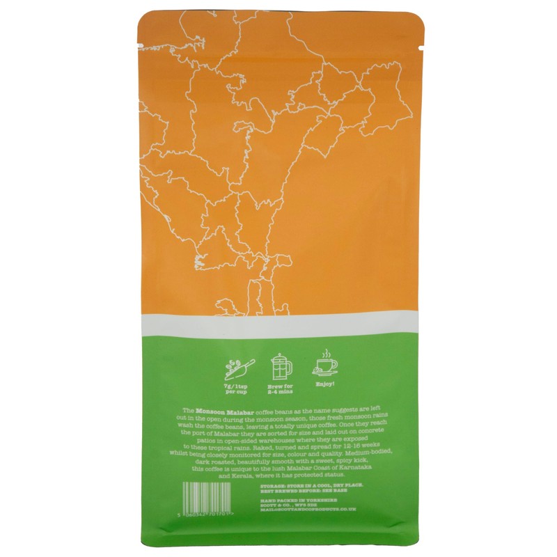 Monsoon Malabar Ground Coffee. Dark Roast Ground Coffee, Single Origin.