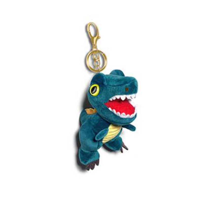 Llavero con diseño de dinosaurio de peluche con diseño de