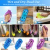 2 Pairs (4 Pieces) Mop Slippers Shoes Cover Dust Duster,Multi