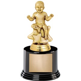 Crown Awards 6.5" Baby Sitting Award On Round Trophy Base