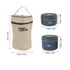 Bento Lunch Box Round with Lid Bag Leakage Proof Stainless