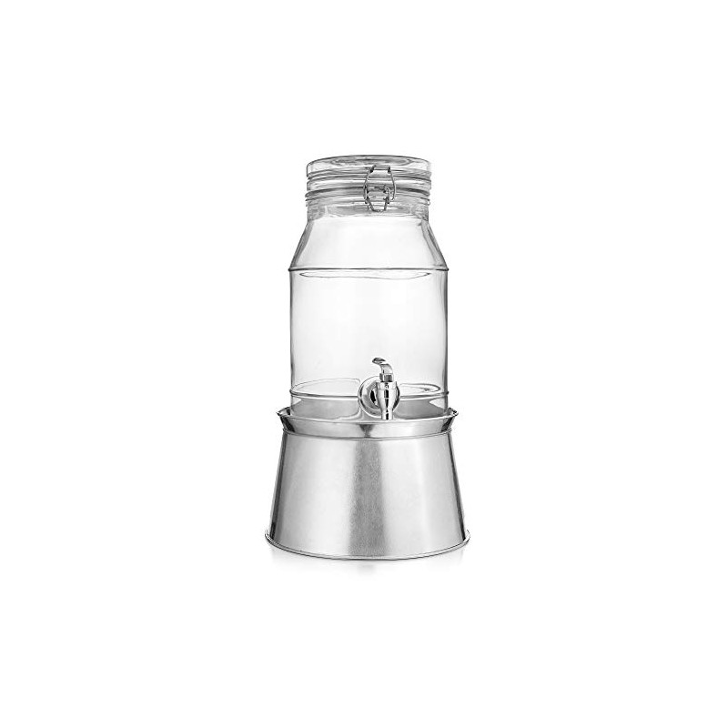 Classic Home Ice Cold Beverage Drink Dispenser Durable Glass Lock