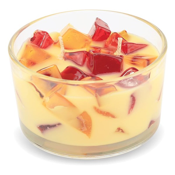 Primal Elements Tahitian Vanilla Color Bowl Candle, 9 Ounce