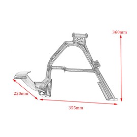allroundsupplier Motorcycle Accessories Center Stand Parking Stand Central Firm Frame Steel Rack for 2023 2024 XL750 XL 750 Transalp Centerstand