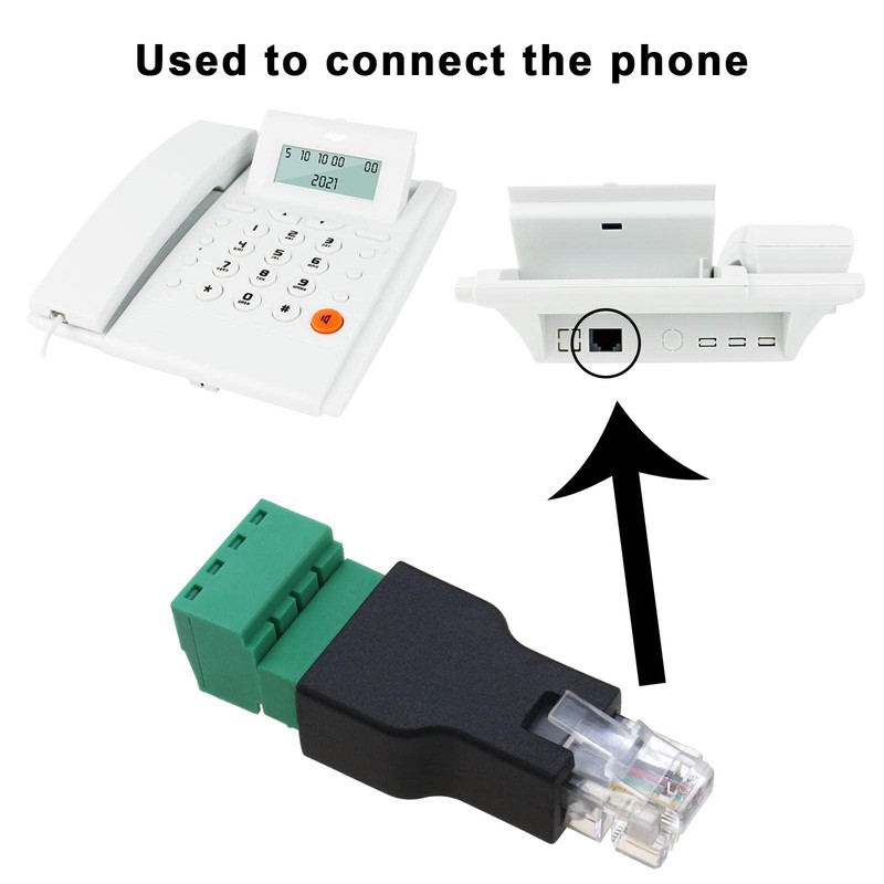 ECSiNG 2 x RJ11 Public to 4 Pin Female Telephone