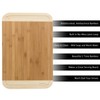 Two Tone Bamboo Cutting Board- Extra Thick, Eco Friendly and