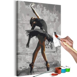 murando - Painting by Numbers Ballerina Dancer Ballet 40 x 60 cm Painting Set with Wooden Frame on Canvas for Adults Children Painting Hand-Painted Kit DIY Gift Decoration n-A-1276-d-a
