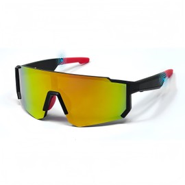 HJX Smart Cycling Glasses with Bluetooth 5.4, 6H Battery, Magnetic Charging - UV400 Sports Sunglasses for Men/Women, Hands-Free Call/Music & Voice Assistant orange