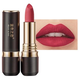 BLUE LOVE Long-Lasting Kiss-Proof Lipstick - Transfer-Resistant, Non-Fading Rich Color, Hydrating Formula for All-Day Wear, Essential Lip Cosmetics for Women Makeup Gloss Glossy Lipgloss lip gloss - Color: 02 Sweet Red, size: 1 Count