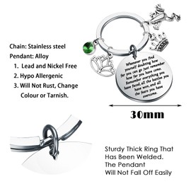 KUIYAI Märchen-Geschenk, Frosch und Prinzessin, Geschenk, Frosch, Schlüsselanhänger, Märchenbuch, Geschenk, inspirierendes Geschenk, Wheneverprincessfroguk, 36