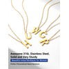 PROSTEEL Collares De Mujer Monogram Layer Necklace Gold Name Necklace