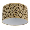 Metal Barrel Lampshade Hollow Exquisite Wrought Iron Lamp Shade with