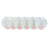 Embroidered Pink Butterfly Doilies Pack of 6 Scallop Edge Traditional