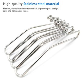 Pack of 8 Car Seat Hooks, Multifunctional Headrest Hooks, Stainless Steel Hangers, Bag, Strong and Durable Holder, Universal SUV, Truck, Vehicle for Handbags, Purses, Coats and Grocery Bags
