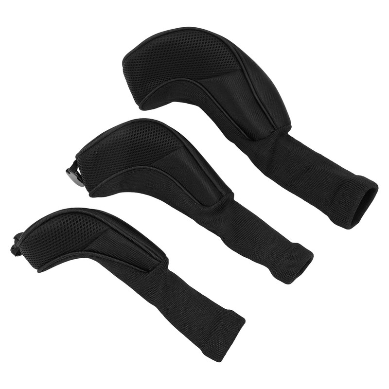 3Pcs Golf Club Head Covers 1 3/5 UT Breathable Mesh