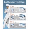 MR.SIGA Toilet Stool Squat Adult, Bathroom Stool Heavy Duty, Anti