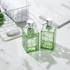 2 Pack Clear Rust Proof Soap Dispenser, Plastic Hand Soap