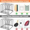 2 Pack 5-Slot Baking Sheet Organizer Rack, Heavy Duty Steel