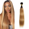 2ZL D 1B27 ST Human Hair Bundles Extension 32 Inches
