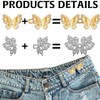 16Pcs Jean Button Waist Tightener for Loose Pants, Adjustable Detachable