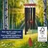 Wind Chimes for Outside, 30" Black Aluminium Wind Chime with