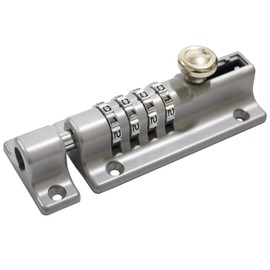Sliding Combination Bolt Combi Bolt Latch Keyless Combination Bolt 4 Digit Pin Dial Slide Bolt for Sheds Gates Cupboards Fences
